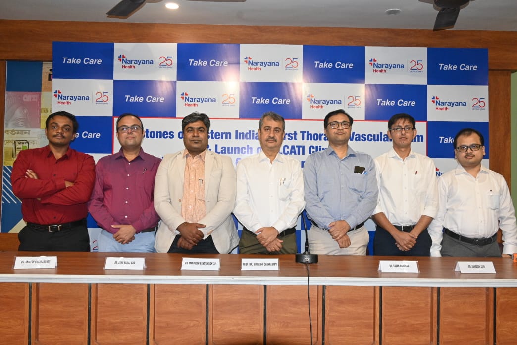 Eastern India’s Only Dedicated Thoracic–Vascular Team at Narayana Health Kolkata Strengthens Comprehensive Lung & Vascular Care… Eastern India’s Only Dedicated Thoracic–Vascular Team at Narayana Health Kolkata Strengthens Comprehensive Lung & Vascular Care…