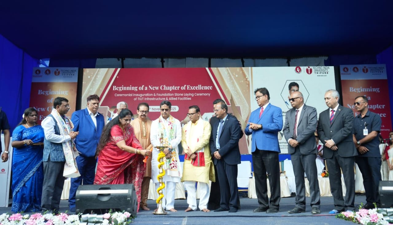 Tripura CM Manik Saha inaugurates Techno India University, Tripura, in presence of Chancellor Satyam Roychowdhury…. Tripura CM Manik Saha inaugurates Techno India University, Tripura, in presence of Chancellor Satyam Roychowdhury….