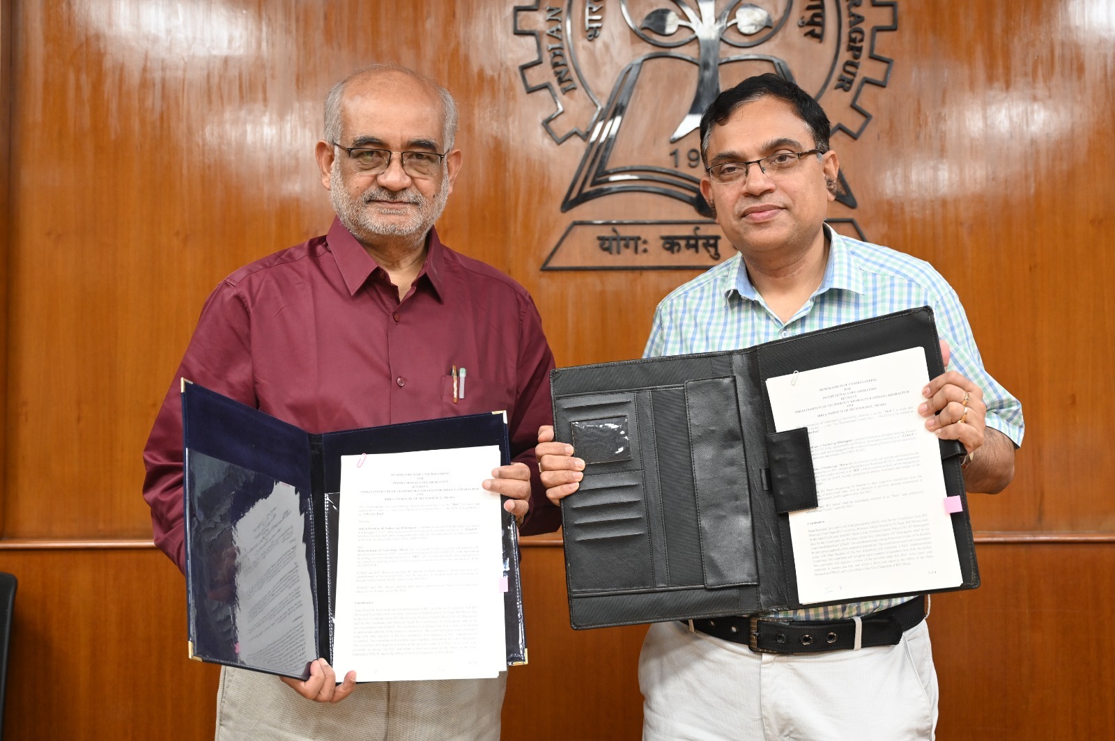 BIT Mesra and IIT Kharagpur Sign MoU for Joint Research and Academic Collaboration BIT Mesra and IIT Kharagpur Sign MoU for Joint Research and Academic Collaboration