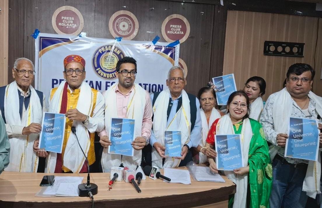 “One Universe One Blueprint” Book by Ram Ratan Agarwal released at Press Club… “One Universe One Blueprint” Book by Ram Ratan Agarwal released at Press Club…