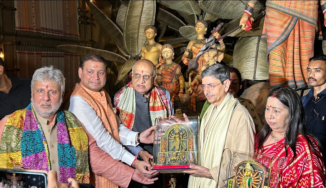 Governor Shri R N Ravi inaugurates Chaltabagan LohapattyDurga Puja’s 84th edition, ‘Nishan — The Mark’
